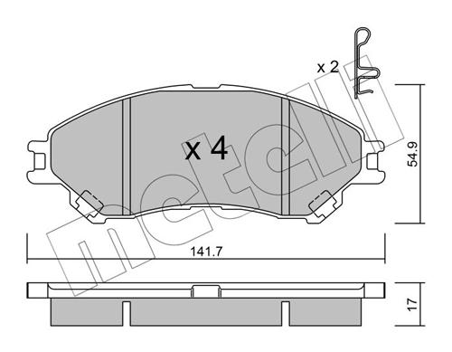 Brake Pad Set, disc brake