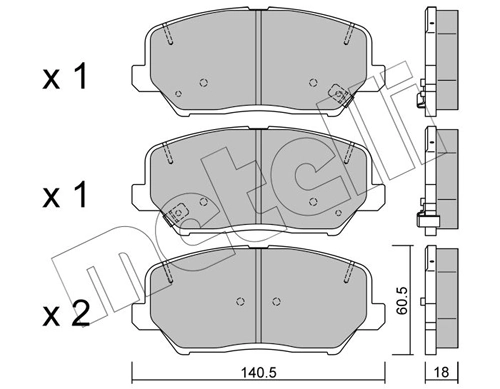 Brake Pad Set, disc brake