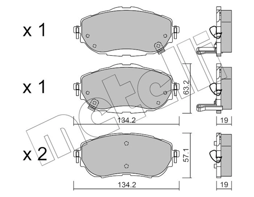 Brake Pad Set, disc brake