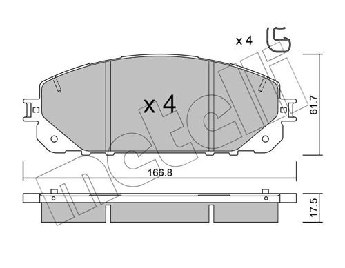 Brake Pad Set, disc brake
