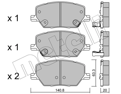 Brake Pad Set, disc brake