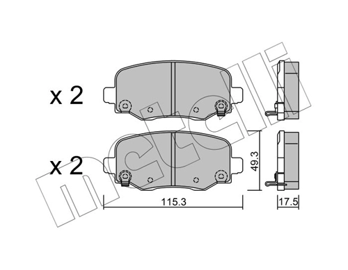 Brake Pad Set, disc brake