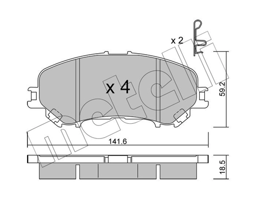 Brake Pad Set, disc brake
