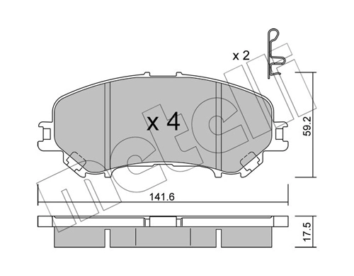 Brake Pad Set, disc brake
