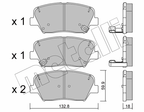 Brake Pad Set, disc brake