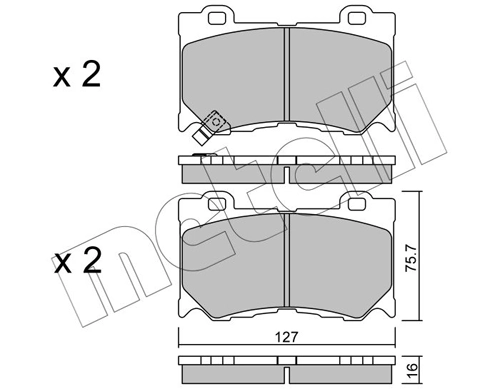Brake Pad Set, disc brake