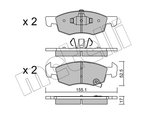 Brake Pad Set, disc brake