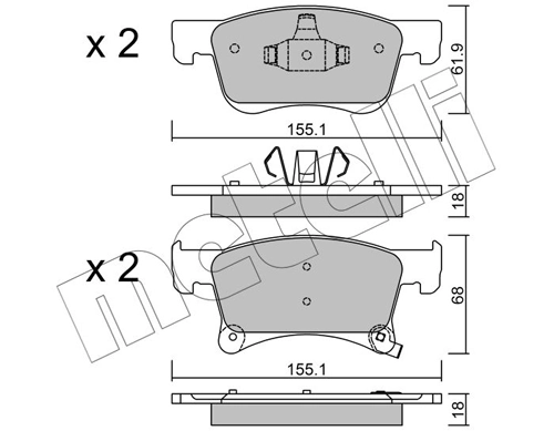 Brake Pad Set, disc brake