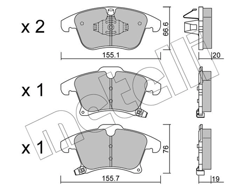 Brake Pad Set, disc brake