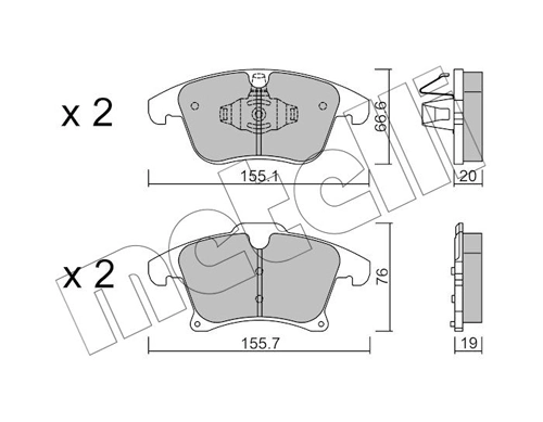 Brake Pad Set, disc brake