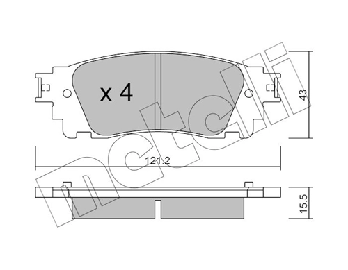 Brake Pad Set, disc brake