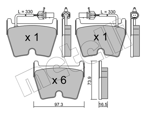 Brake Pad Set, disc brake
