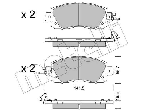 Brake Pad Set, disc brake