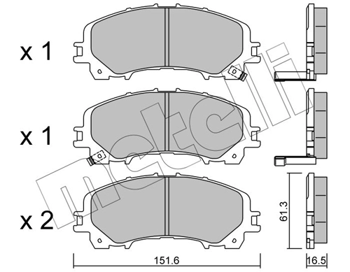 Brake Pad Set, disc brake