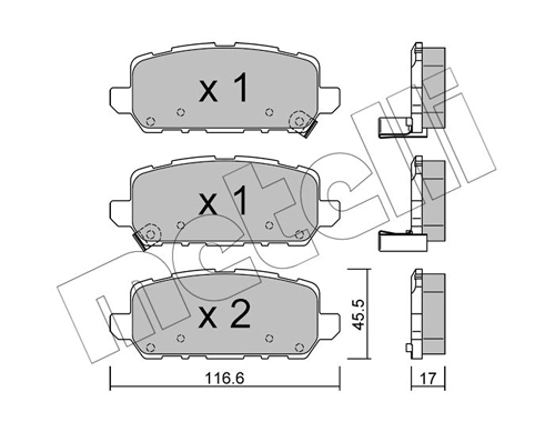 Brake Pad Set, disc brake