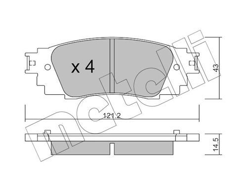 Brake Pad Set, disc brake