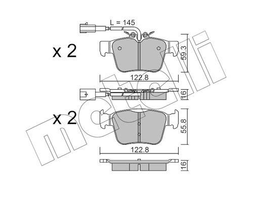Brake Pad Set, disc brake