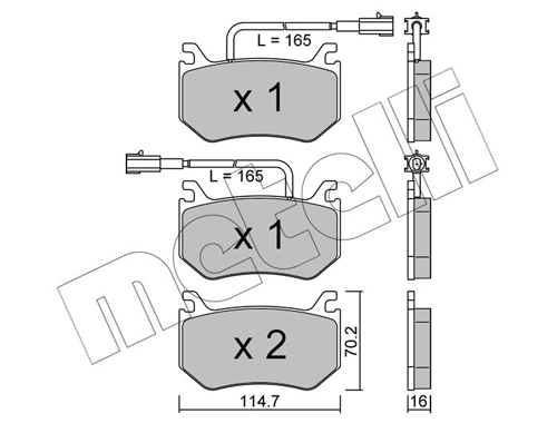 Brake Pad Set, disc brake
