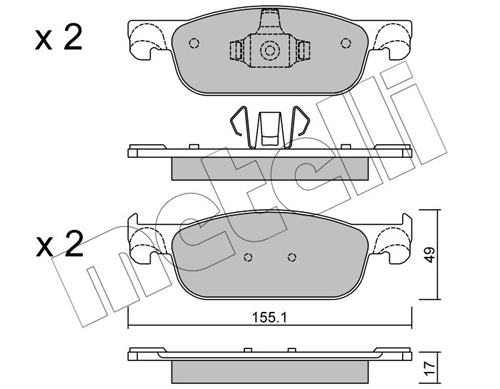 Brake Pad Set, disc brake