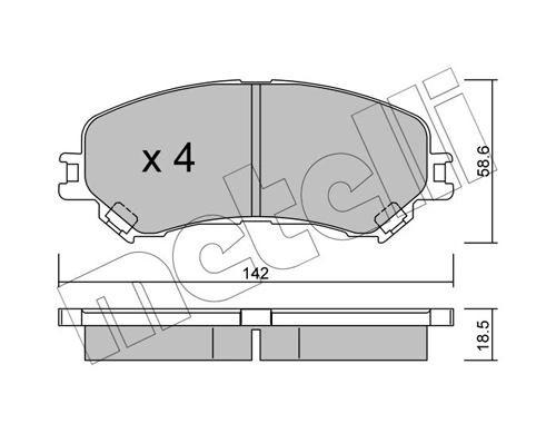 Brake Pad Set, disc brake