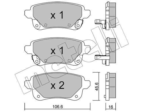 Brake Pad Set, disc brake