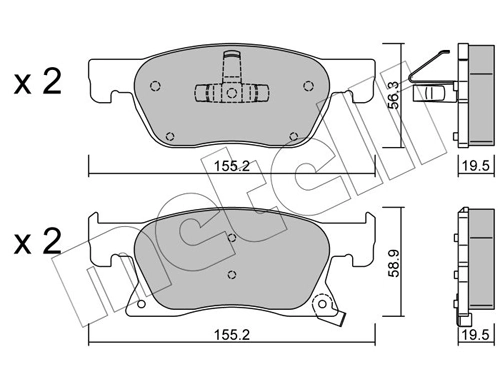 Brake Pad Set, disc brake