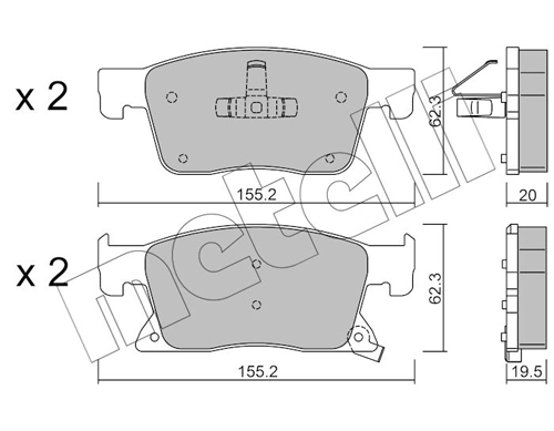Brake Pad Set, disc brake