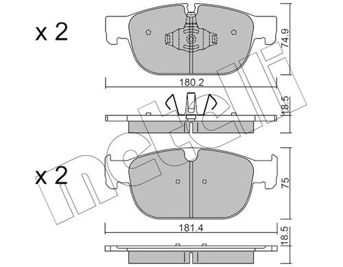Brake Pad Set, disc brake