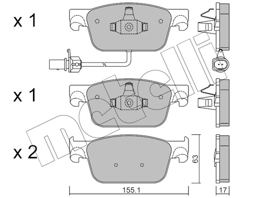 Brake Pad Set, disc brake
