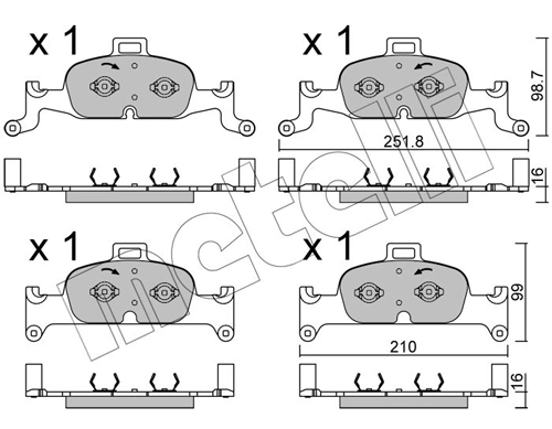 Brake Pad Set, disc brake