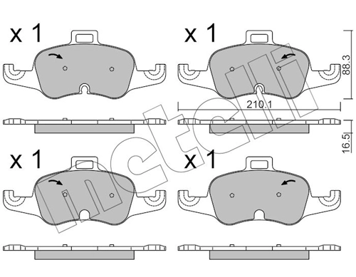Brake Pad Set, disc brake
