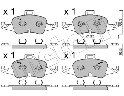 Brake Pad Set, disc brake
