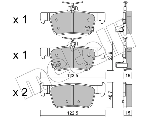 Brake Pad Set, disc brake