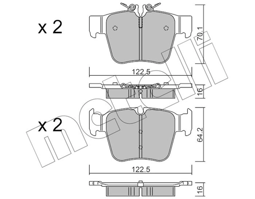 Brake Pad Set, disc brake