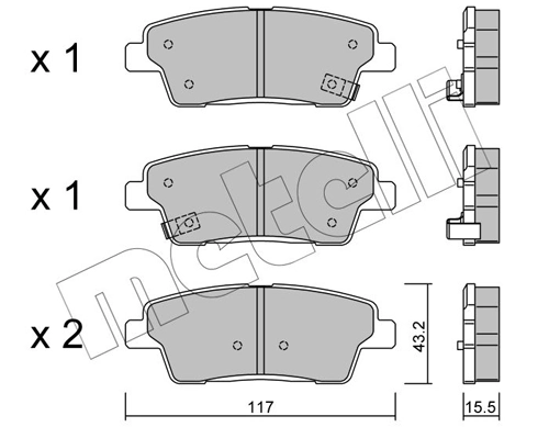 Brake Pad Set, disc brake