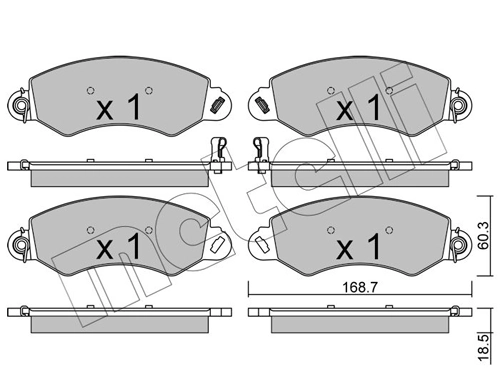 Brake Pad Set, disc brake