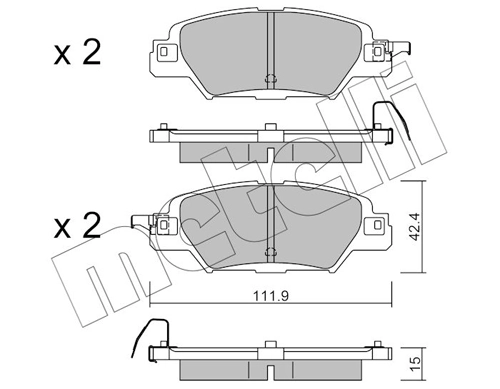 Brake Pad Set, disc brake