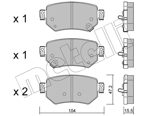 Brake Pad Set, disc brake