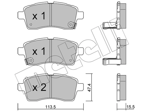 Brake Pad Set, disc brake