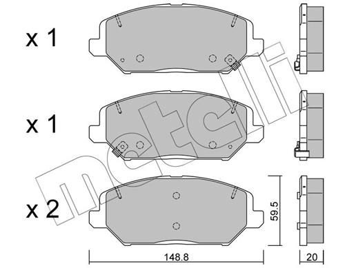 Brake Pad Set, disc brake