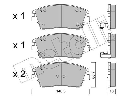 Brake Pad Set, disc brake