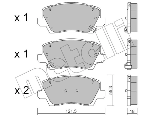 Brake Pad Set, disc brake