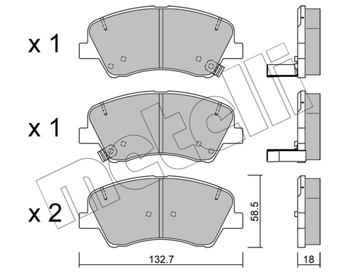 Brake Pad Set, disc brake