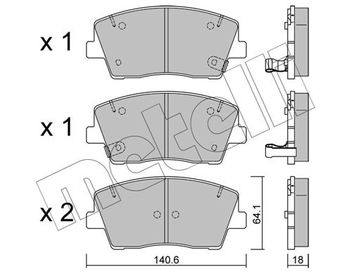 Brake Pad Set, disc brake
