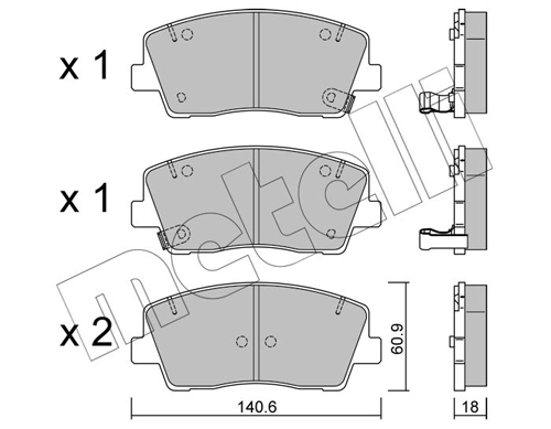 Brake Pad Set, disc brake