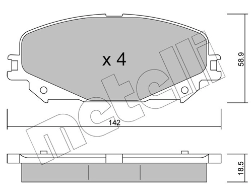 Brake Pad Set, disc brake