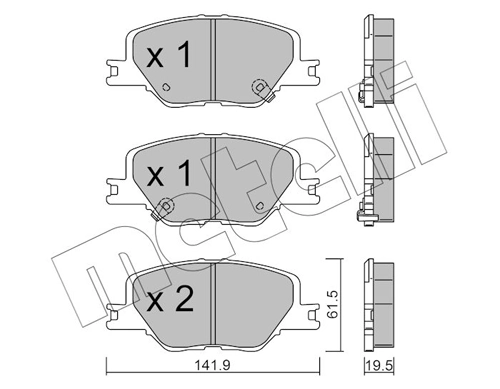Brake Pad Set, disc brake
