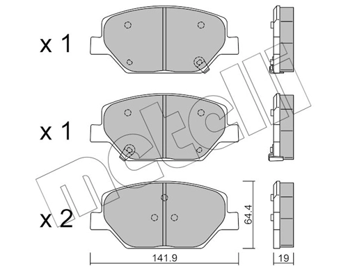 Brake Pad Set, disc brake