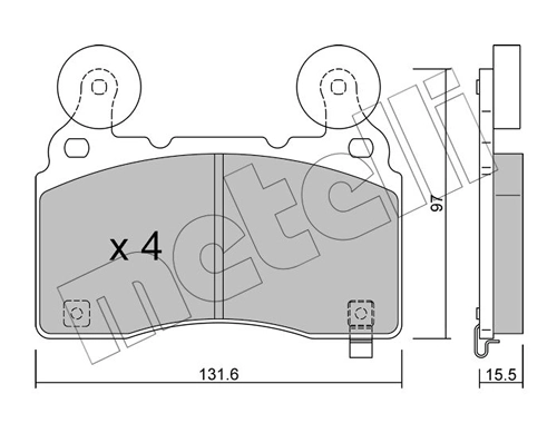 Brake Pad Set, disc brake
