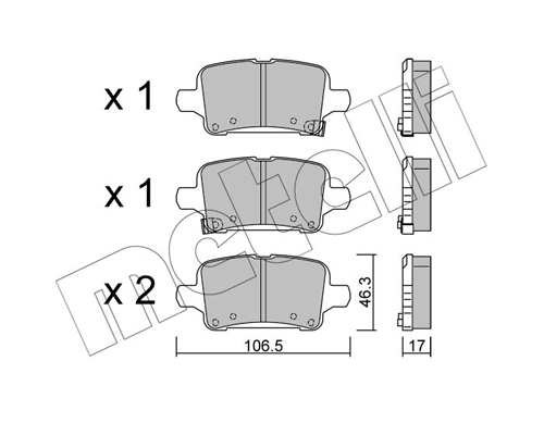 Brake Pad Set, disc brake
